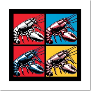 Pop Homarus Sponge Art - Cool Underwater Posters and Art